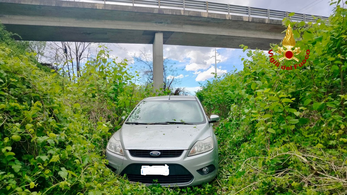 Auto Finisce Fuori Strada In Super Newsbiella It