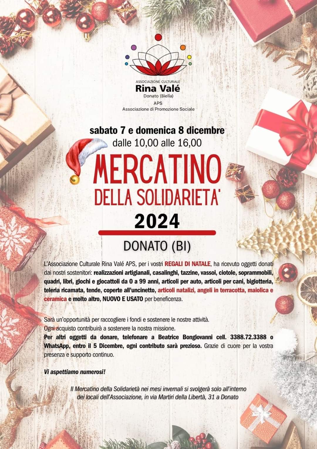 A Donato Torna Il Mercatino Della Solidariet Per Un Natale Pi Sereno