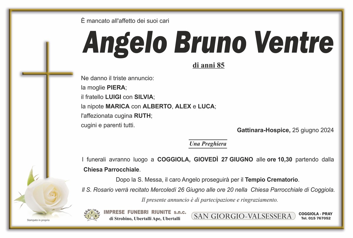 Angelo Bruno Ventre - Newsbiella.it