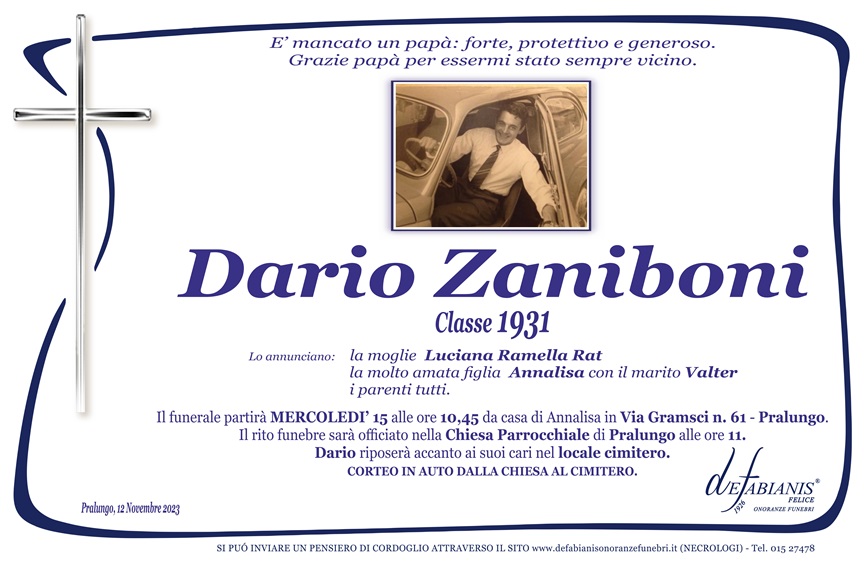 Casa Funeraria Zaniboni - Onoranze Funebri Zaniboni