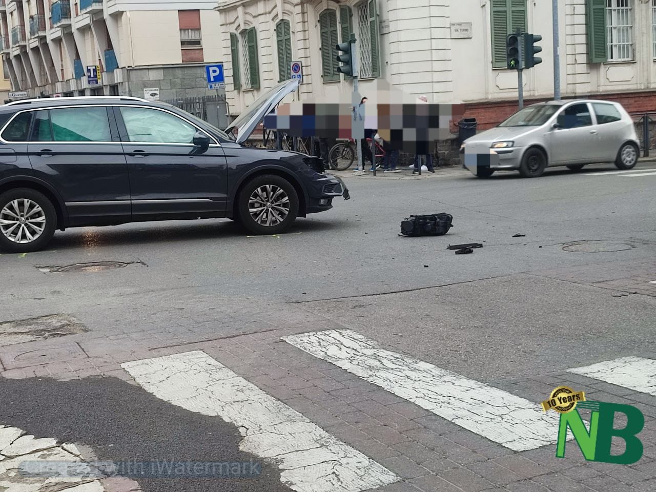 Incidente A Biella Tra Via Torino E Via Tripoli Passeggeri E Conducenti In Ospedale Foto