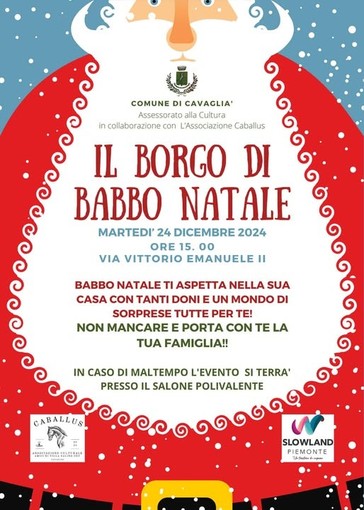 Babbo Natale fa tappa a Cavaglià