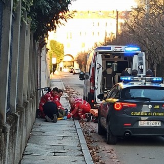 Biella, ciclista a terra, interviene il 118