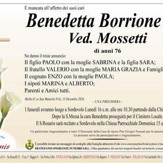 Benedetta Borrione Ved. Mossetti