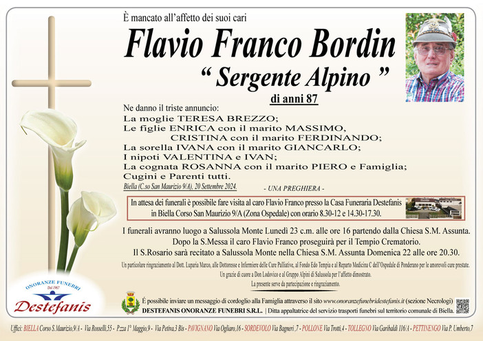 Flavio Franco Bordin &quot;Sergente Alpino&quot;