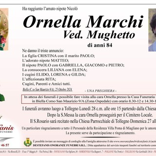 Ornella Marchi, ved. Mughetto