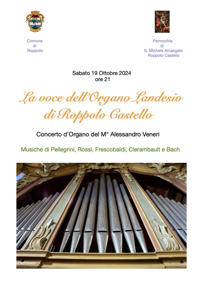 Concerto d'organo a Roppolo