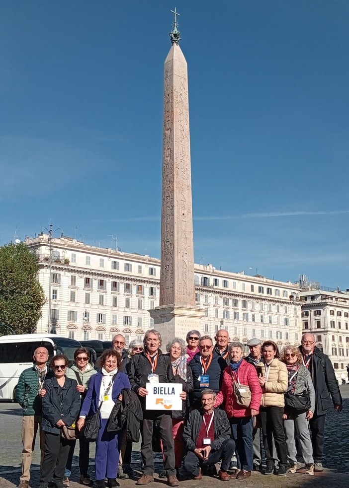 Anche una delegazione biellese al cinquantennale della 50&amp;Più a Roma