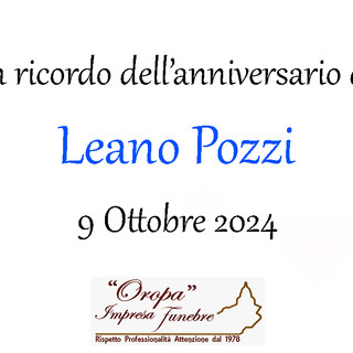 Leano Pozzi, anniversario