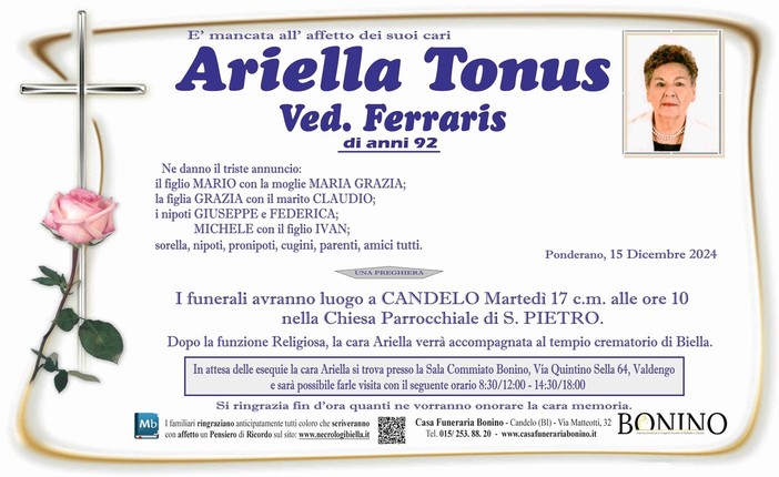 Ariella Tonus ved. Ferraris