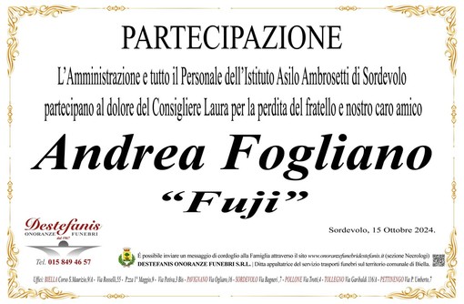 Andrea Fogliano &quot;Fuji&quot; - Partecipazione