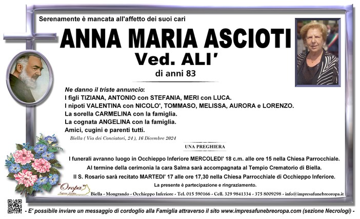 Anna Maria Ascioti ved. Alì