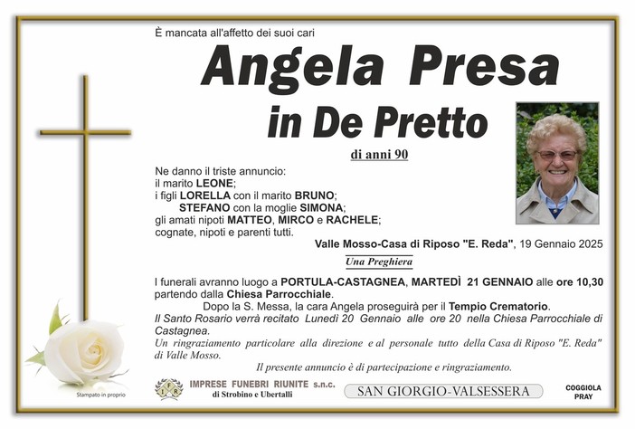 Angela Presa in De Pretto