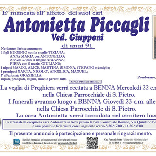 Antonietta Piccagli ved. Giupponi