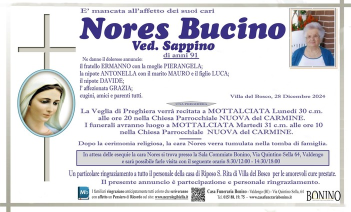 Nores Bucino ved. Sappino