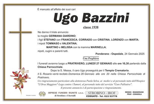 Ugo Bazzini, classe 1938