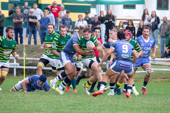 Coppa Italia Baragge, Biella Rugby sconfitta 28 - 64 da Mogliano - Foto di Antonio Mantovan.