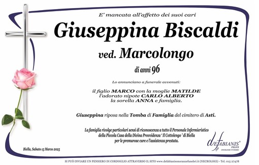 Giuseppina Biscaldi Ved. Marcolongo