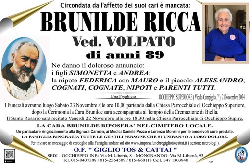 Brunilde Ricca ved. Volpato