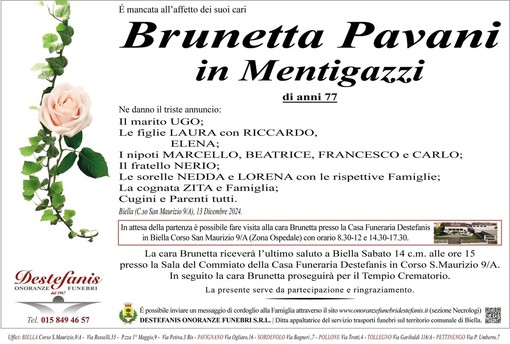 Brunetta Pavani in Mentigazzi