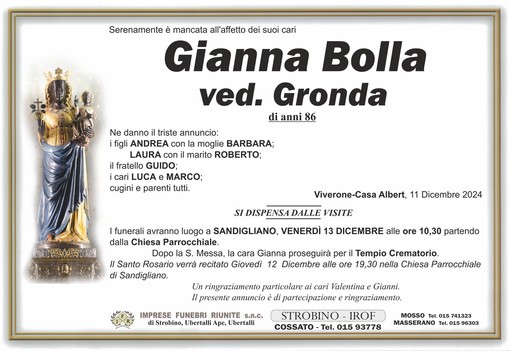 Gianna Bolla, ved. Gronda