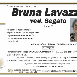 Bruna Lavazza ved. Segato