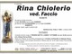 Rina Chiolerio, ved. Faccio