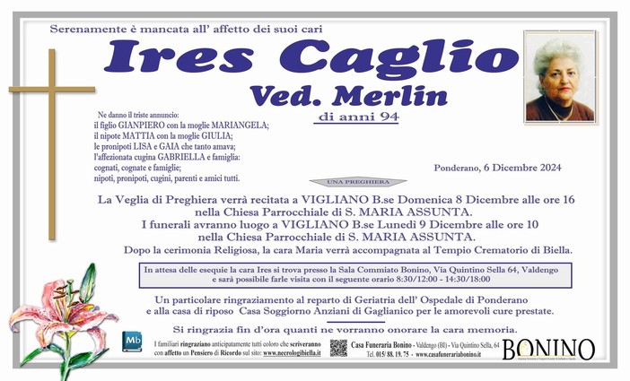 Ires Caglio, ved. Merlin