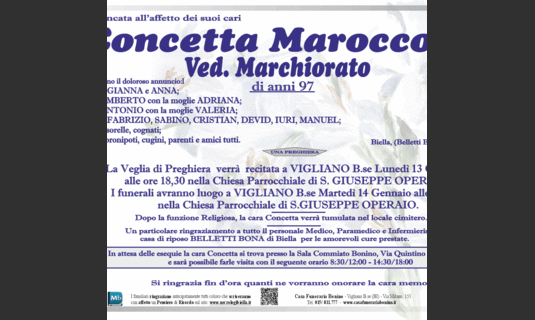 Concetta Marocco ved. Marchiorato