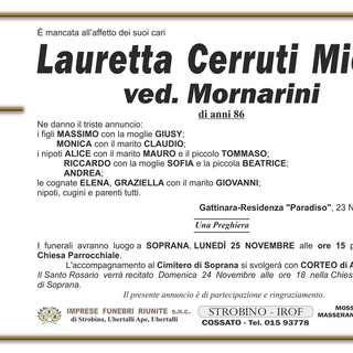 Lauretta Cerruti Miclet Ved. Mornarini