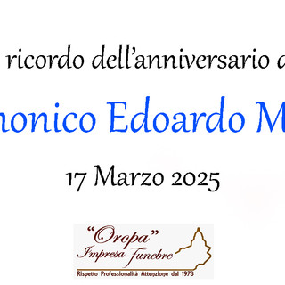 Canonico Edoardo Moro - Anniversario