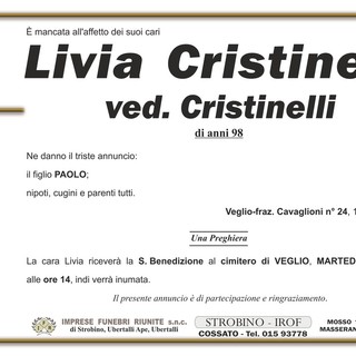 Livia Cristinelli, ved. Cristinelli