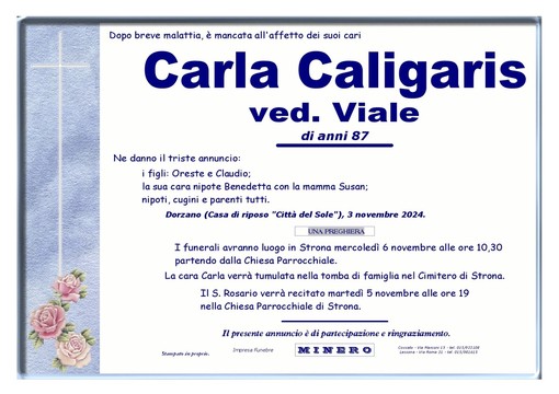 Carla Caligaris ved. Viale