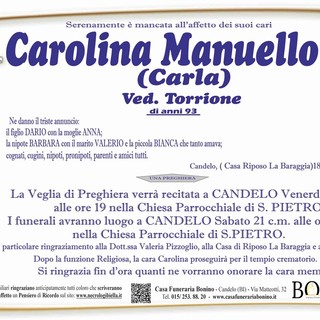 Carolina Manuello (Carla) ved. Torrione