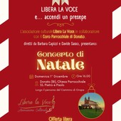 Concerto di Natale a Donato: “Libera la voce e… accendi un presepe”.