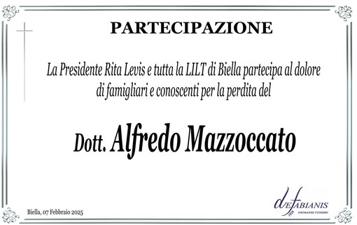 Dott. Alfredo Mazzoccato - Partecipazione