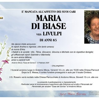 Maria Di Biase, ved. Livulpi