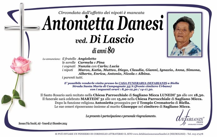 Antonietta Danesi Ved. Di Lascio