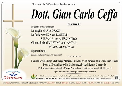 Dott. Gian Carlo Ceffa