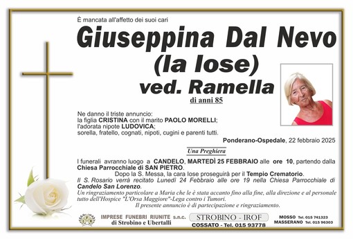 Giuseppina Dal Nevo (La Iose) ved. Ramella