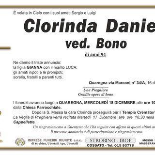 Clorinda Danieli, ved. Bono