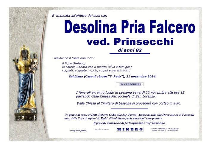 Desolina Pria Falcero ved. Prinsecchi