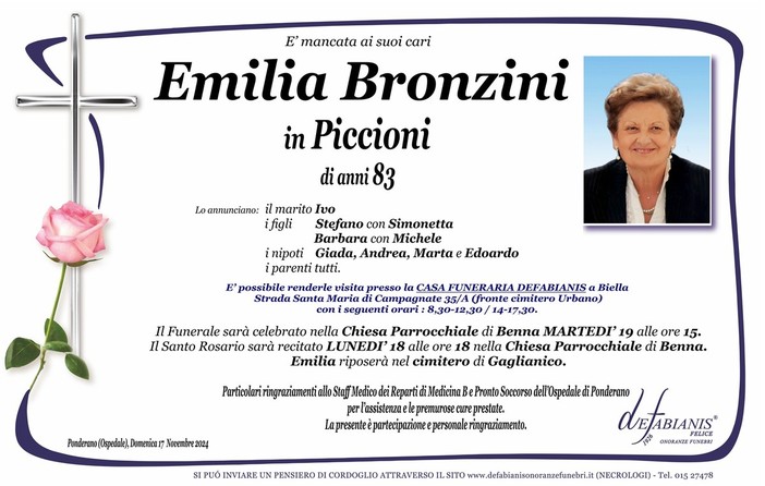 Emilia Bronzini in Piccioni