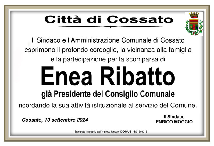 Enea Ribatto - Partecipazione