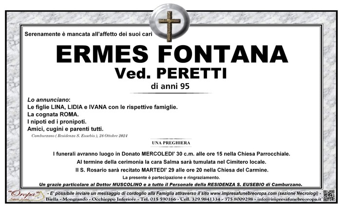 Ermes Fontana ved. Peretti