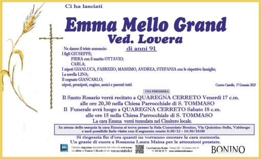 Emma Mello Grand ved. Lovera