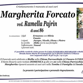 Margherita Forcato, ved. Ramella Pajarin