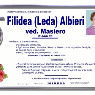 Filidea (Leda) Albieri ved. Masiero