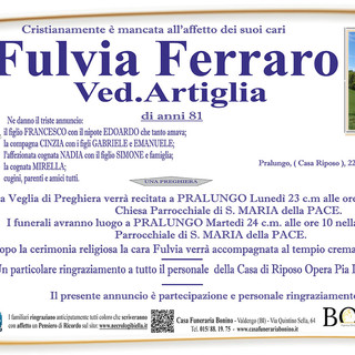 Fulvia Ferraro, ved.Artiglia