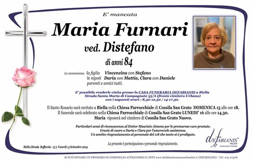 Maria Furnari Ved. Distefano